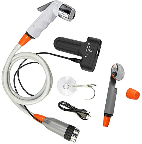 Bidet Handheld Water Sprayer,Camping Shower Portable Rechargeable 2200mAh Battery Powered