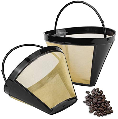 Filtre À Café Permanent Panier À Mailles Filtrantes Filtre Permanent Cône De Filtre À Café Filtre À Café Filtre Permanent Filtre Café Permanent Filtre Cafe Filtre Réutilisables Inox Nylon (2 Pièces)