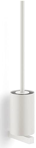 Zack Toilet brush, White wall mount, Stainless Steel