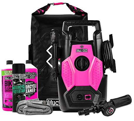 Muc-Off Motorrad Hochdruckreiniger Set – Der Weltweit Erste Drucksprüher für Motorräder - Schaumsprüher für Motorräder -Enthält Muc-Off Motorcycle Cleaner, 1200 Watt, 70 bar