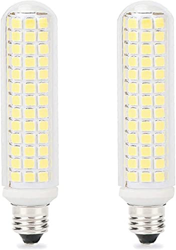 Lampadina LED E11 13W Dimmerabile 134LED Perline 1300LM 2835SMD Lampadina a mais a LED 220V Angolo del fascio a 360°, senza sfarfallio per lampadario a LED Illuminazione domestica,Cold white,2 Pack