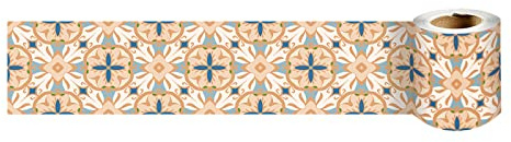 VisitRyl Tapetenbordüre selbstklebend Vinyl Sockelleiste Dekorative Bordüre Selbstklebende Home Bordüre Küche Tapetenbordüre selbstklebend für Badezimmer Wohnzimmer Chrysantheme10cm x 240cm