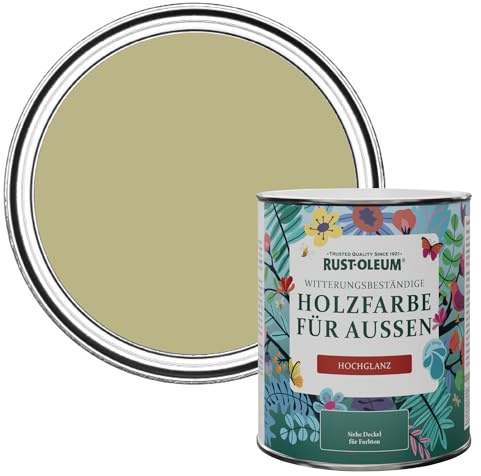 Rust-Oleum Green Mould-Resistant Garden Paint In Gloss Finish - Sage Green 750ml