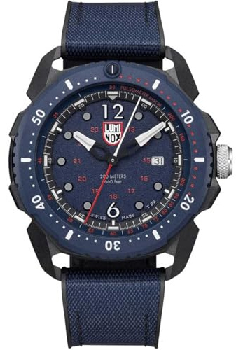 Luminox Ice SAR ARKTIC 1053 Herren Armbanduhr aus Carbon und Kautschuk Blau 46mm, Wasserdichtigkeit, 20Bar, XL.1053