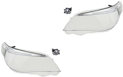 Johns, Scheinwerfer Satz Glas passend für BMW 5 E60 E61 07/2003-03/07 L f Xenon + Nebel