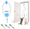 PETTOM Cat Toys Interactive for Indoor Cats, Smart USB Rechargeable Door Hanging Automatic Retractable Cat Enrichment Toys, Teaser Electronic Self Play Cat String Mouse Toys Hunting Exercising