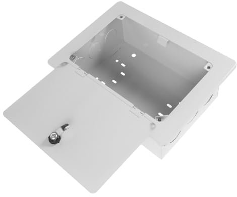 UKCOCO Weatherproof Outdoor Breaker Box Metal Electrical Junction Box Splashproof -pair Capacity for Tv and Phone Lines for Home and Garden Use