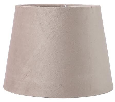 Tomotato Paralume in Tessuto di Cotone, Rotondo, Decorazione Domestica, Lampada da Tavolo, Lampada da Terra, Materiale Peluche, Facile da Installare, per Lampade E27 e E14