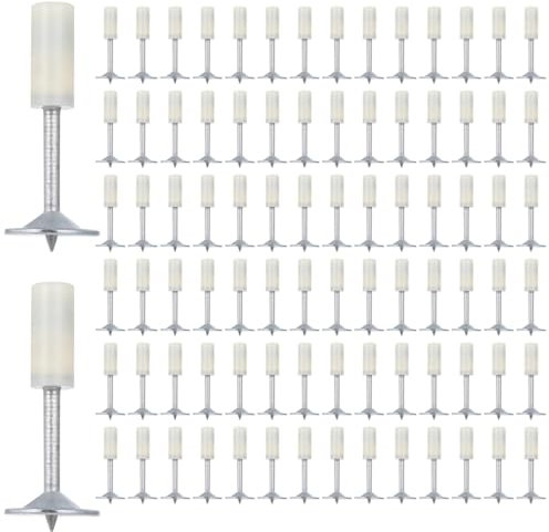 400 PCS Steel Concrete Nails - Nail Gun Manual Nails, 7.3mm Round Wall Fastening Nails, Home DIY Nail Gun Accessories for Concrete Ceiling Cable Ducts Fixed Slotting Device Repair Tool