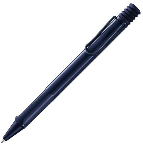 Lamy safari dark dusk Kugelschreiber in Strichbreite M | Lamy Kugelschreiber mit ergonomischem Griff & robustem ASA-Kunststoff - inkl. Großraummine LAMY M 16 in schwarz