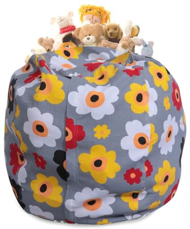 Amosfun Aufbewahrungstasche für Sitzsack Kind Kuscheltier Aufbewahrung Plüschtiere Storage Pockets Storage Bags Toy Box spielzeugkorb Box für spielzeugbox Taschenstuhl
