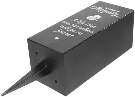 COOPHYA Vase Funéraire Métal pour Arrangements Floraux Support pour Cimetière Résistant Aux Intempéries pour Décorations De Et Événements