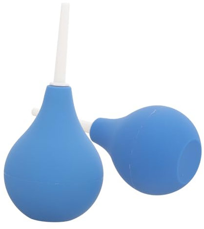 UTHCLO 2 pièces Kit de Nettoyage des Oreilles Poire de Rinçage Auriculaire Confortable pour Adultes et Garçon Fille et Bleu Pratique et Facile à Utiliser