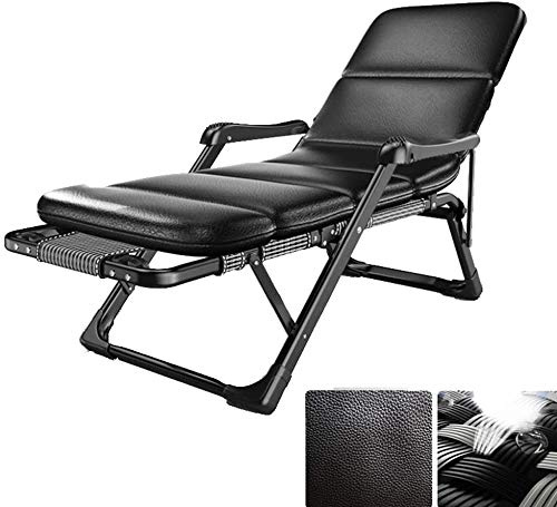 YYBOES Sun Lounger Garden Chairs Folding Deck Chair Sun Lounger Recliner, Beach Garden Office Leisure Bed, Outdoor Travel Camping Portable Adjustable Hand Foot Massage