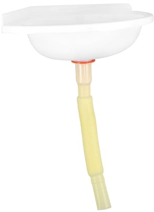 Operitacx Wall-Mounted Plastic Corner Wash Basin Small Space Saving Mini Sink for Bathroom Wall Hanging Triangle Shaped Basin Wash for Small Apartments