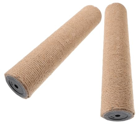 iplusmile 2 Piezas Rascador Gatos de Sisal Resistente Recambio para Árbol Gato Accesorio DIY Reemplazo Fácil y Duradero