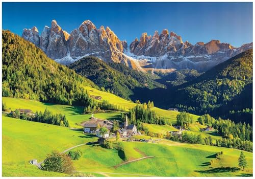 WallArena Vlies Fototapete, Berge, 250x175cm | Fototapeten - Tapeten - für Wohnzimmer Schlafzimmer - Vliestapete Wandtapete Tapete 3D Effekt- inkl. Kleister