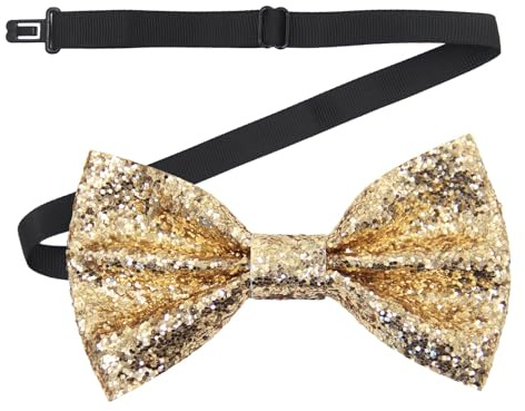SSIMIDAPT Noeud Papillon Paillette Homme, Nœud Papillon Brillant, Noeud Papillon Homme avec Paillettes, Réglable Nœud Papillon, pour Noël Carnaval Dîner Mariage Noël Fêtes