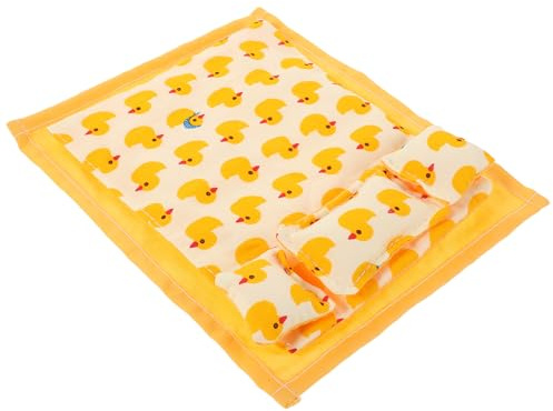 CORHAD Couette Couverture et Oreillers Doux pour Chambre de Poupée Accessoires de Jeu Imagination Garçon Fille Filles
