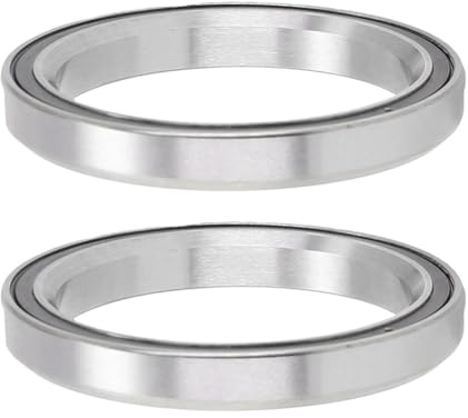 Violiica 2Pcs For Bike Headset Bearings 38X27.15X6.5Mm Steel Ball Bearings With Rubber Sealing Cover For Bicycle Headset Replacement