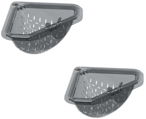 2 Magnetic Triangle Drain Basket, No Drilling Sink Basket, Convenient Magnetic Sink Baskets, Multi-Purpose Kitchen Tool, Draining Rack for Home Food Waste Collectors