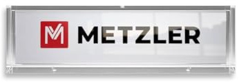 Metzler Plaque nominative autocollante avec insert en papier interchangeable pour boîtes aux lettres, boîtes à colis ou sonnettes de porte