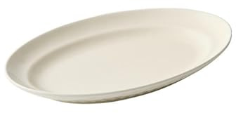 Keramik-Glasierter runder Fischteller, Haushalt, kreative Persönlichkeit, Geschirr, 30,5 cm, cremeweiß