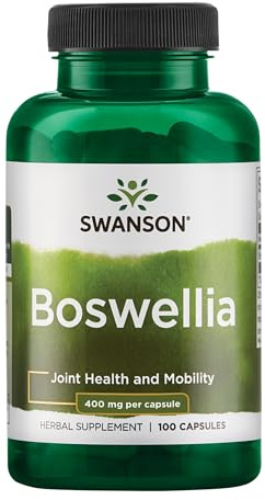 Swanson Boswellia Joint Flexibility Movement Support Ayurvedic Herb (boswellia serrata resin) 400 mg per Capsule 800 mg per Serving 100 Count