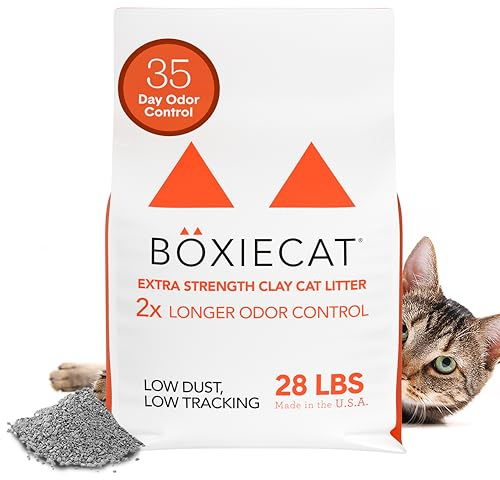 Boxie Extra Strength Clumping Cat Litter Multi Cat 35 Day Odor Control 28lb