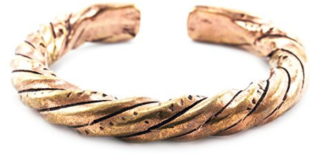 Windalf Bronze Armreif FRAYA Ø 5.2 cm Gekordelteer Armschmuck Bohemia Kelten-Schmuck