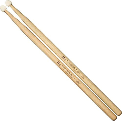 Meinl Percussion Schlägel mit Hickory-Drumstick-Griff, runde Filzspitze - MADE IN GERMANY SB116