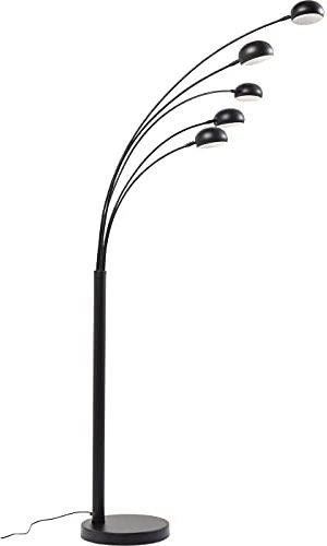 Kare Design Stehleuchte Five Fingers, (H/B/T) 215x85x108cm | schwenkbare Stehleuchte, Bogenlampe, Stehlampe Bogen
