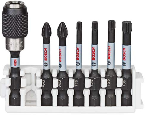 Bosch Accessories Bosch Professional 7-delad kontroll skruvmejsel bit set (Pick and Click, slagskruvmejsel tillbehör)