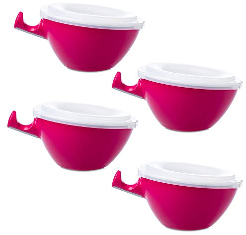 Mepal Loomm ESS Schale Porzellan Kunststoff (pink 4er Set)