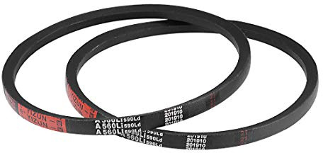 sourcing map A560 Keilriemen 560mm Innenumfang 13mm Obere Breite 8mm Dicke A-Profil-Gummiantriebsriemen Zahnriemen Flachriemen 2 Stück