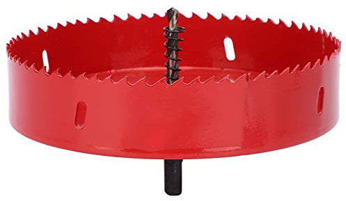 Jenngaoo Universal Rund Lochsäge, Bimetall HSS Schnellarbeitsstahl Bohrwerkzeug für Platten Holz Gipskarton Sperrholz Kunststoff Herstellung kreisförmiger Löcher (125mm)