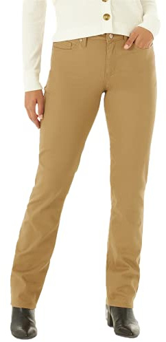 Lee Jeans med normal passform och raka ben för kvinnor, Tigeröga, 48/l�ng
