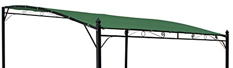 DEGAMO Ersatz Dachplane für Anbaupavillon Mantova 300x250cm, wasserdicht dunkelgrün