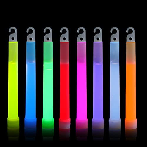 Veylin Glow Sticks - 8-Pack Bright Party Accessories for Halloween, Girls, and Boys