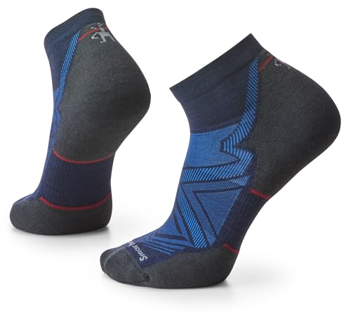 Smartwool Men's Run Targeted Cushion Ankle Socks Deep Navy Large