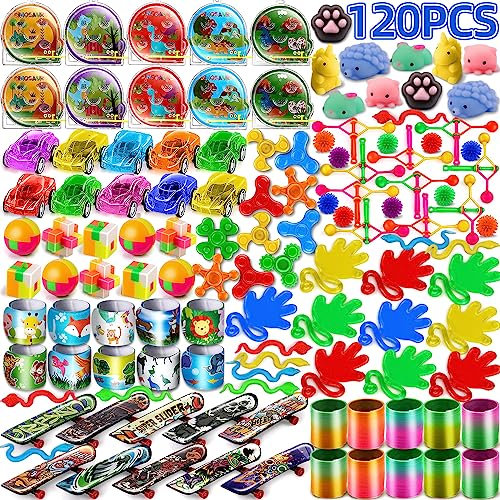 AmyBenton Party Bag Fillers for Kids, Party Bag Toy for Birthday, 120Pcs Bulk Party Toy for Kid Prizes, Classroom Rewards, Pinata Fillers, Goody Bags and Stocking Fillers