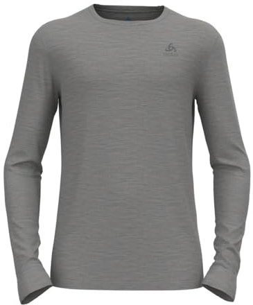 Odlo Thermounterwäsche Herren Merino 200 | Merino Unterwäsche | Langarm Thermoshirt Langarm Thermoshirt mit Rundhals | Herren