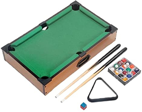 Fonowx Set da Biliardo Robusto, Mini Tavolo in Legno, Ideale per La Scuola E Il Tempo Libero