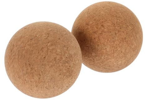Kork Yoga Massagebälle Kleiner Faszienball für Rücken und Beine | Leicht, für Yoga dem Fitnessstudio, 2 Stück, zur Muskelentspannung, Tiefengewebe Druck