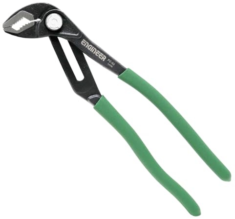 ENGINEER PZ-82 Slip Joint 10 Water Pump Pliers High Leverage Design with Screw Extractor Jaws
