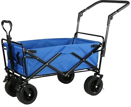 CCYENG Trolley Cart Klappbarer Mehrzweckwagen Campingwagen Mit 4 Rädern Gartenwagen Tragbarer Angelwagen Für Den Außenbereich Für Picknick Strand Campingwagen Gartenw