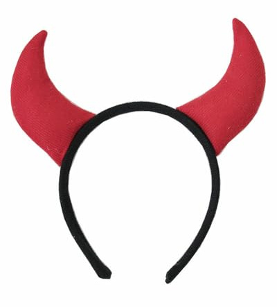 AORHOFJ serre tete homme，cornes de diable, corne diable rouge，corne diable，demon deguisement femme，serre-tête, couvre-chef, diable, enfer, fête à thème, carnaval, Halloween