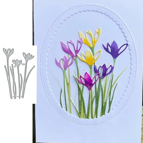 3pcs Flower Metal Die Cuts,Christmas Spring Summer Flower Blossom Cutting Dies Cut Stencils DIY Scrapbooking Decorative Embossing Paper Scrapbooking Card Making