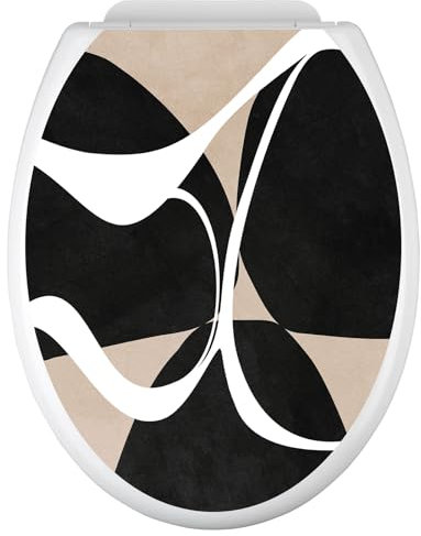 Stickers Abattant WC - Design 3617681357032 - Adhésif + Protection BRILLANTE - 35x43 cm