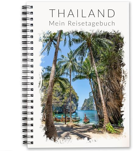 Reisetagebuch Thailand | inspirierendes Reisetagebuch zum Ausfüllen | Reisebuch Travel Journal als perfektes Thailand Geschenk | Gestalte deinen persönlichen Thailand Reiseführer | DIN A5 | Calmondo